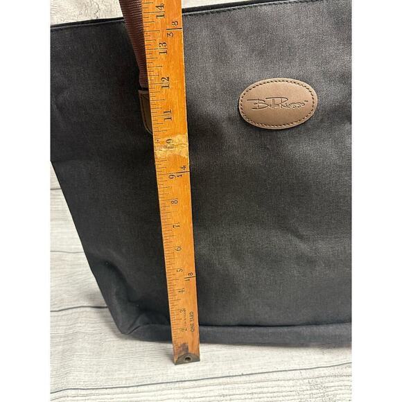 Bella Russo Charcoal Gray Weekender Canvas Bag Tote & Cosmetic Bag - Picture 10 of 12